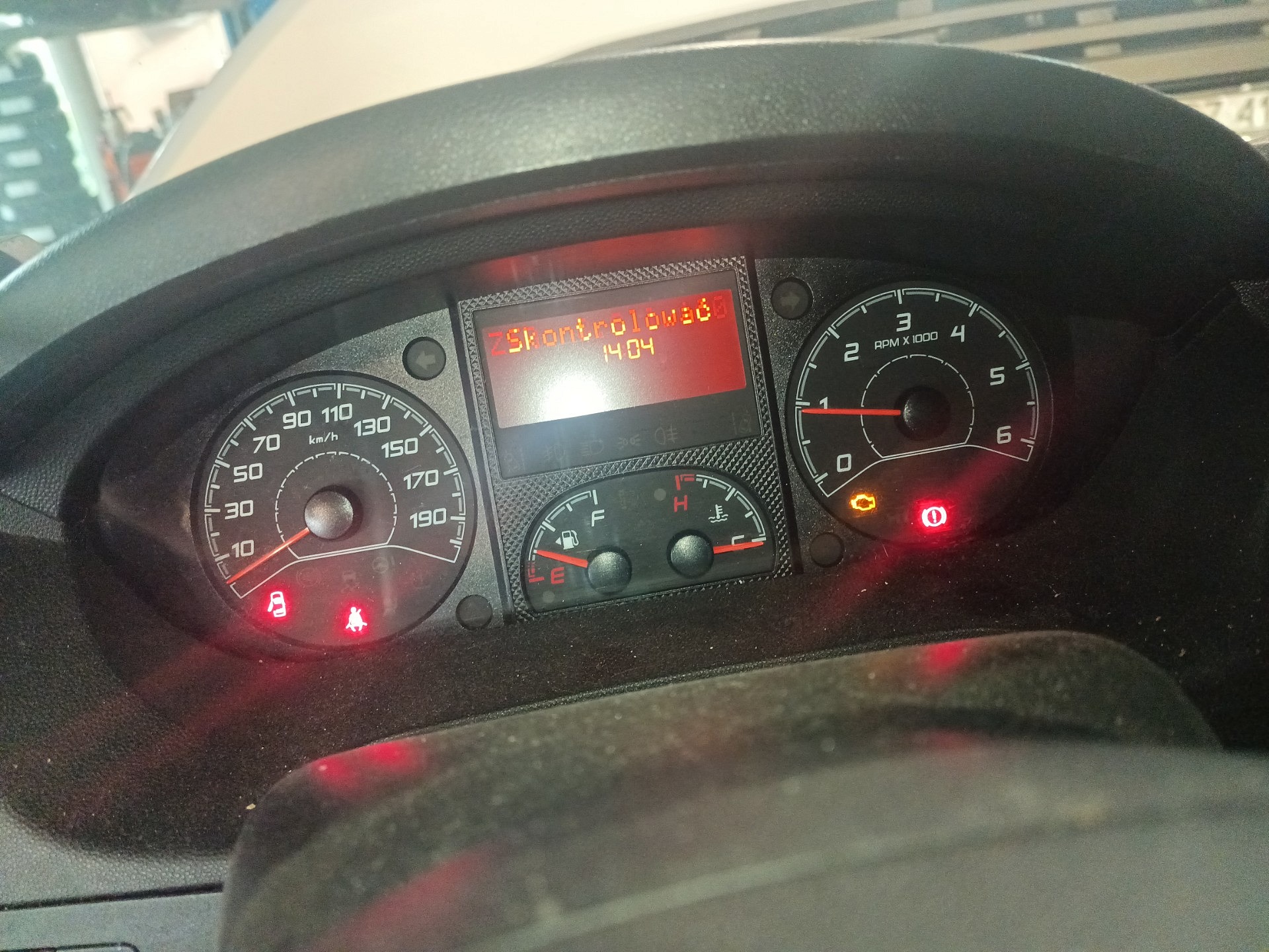 Wskazania deski rozdzielczej - FIAT DUCATO Furgon