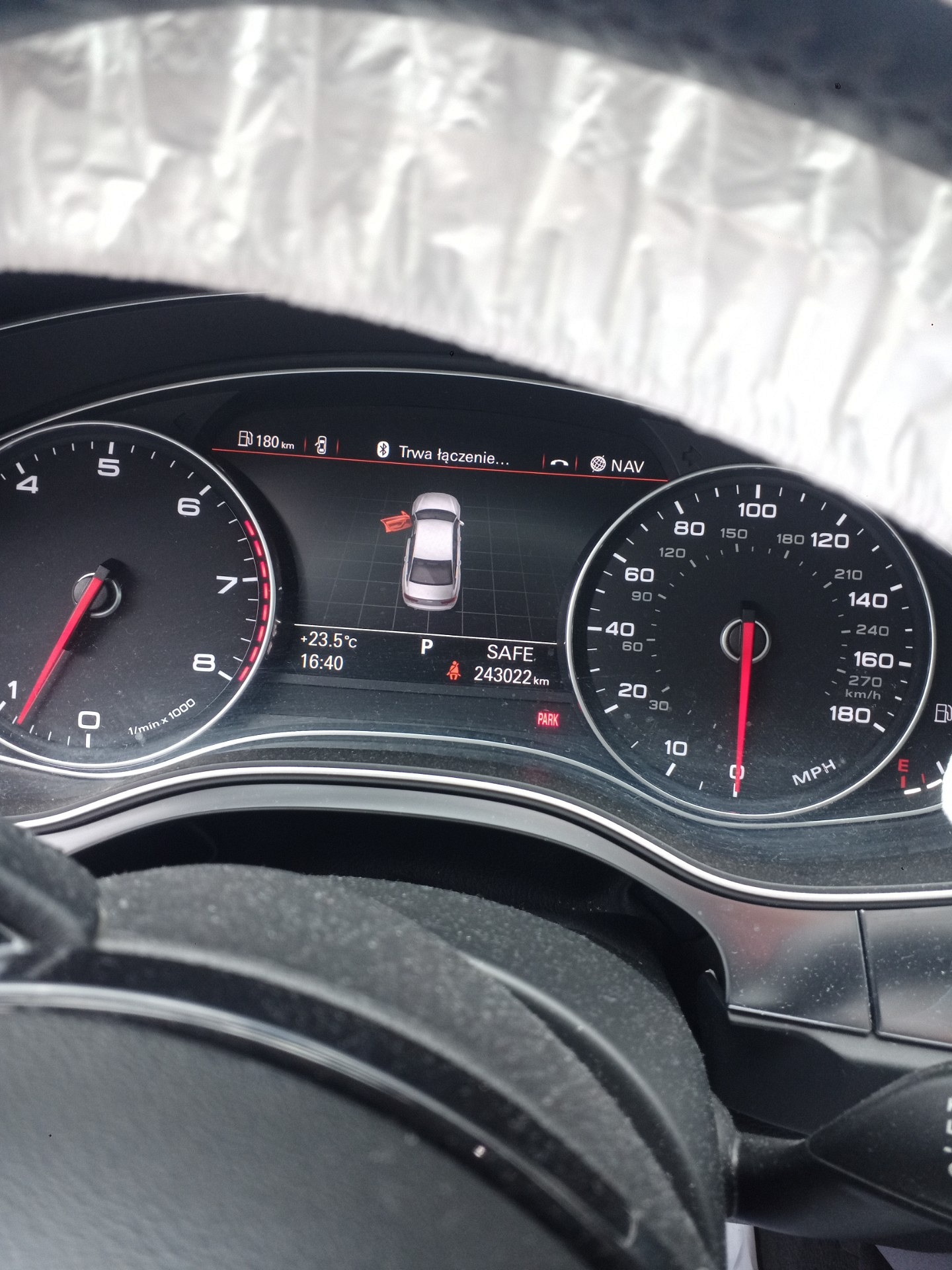 Wskazania deski rozdzielczej - AUDI A6