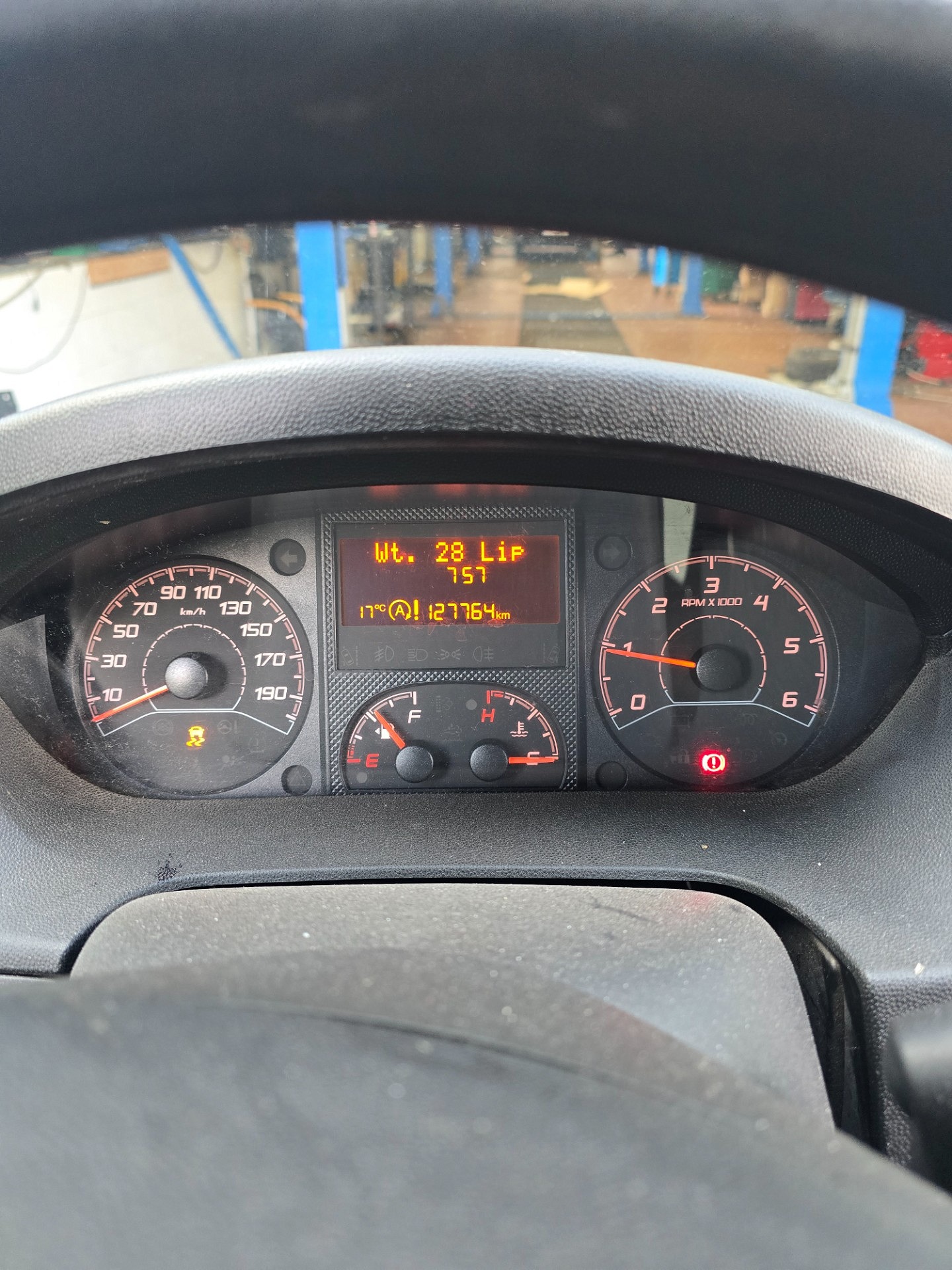 Komunikaty na desce rozdzielczej - PEUGEOT BOXER Autobus
